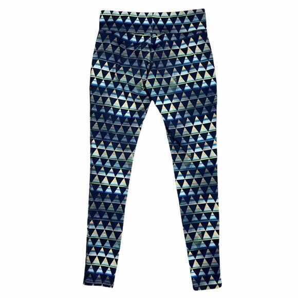 Mossimo Blue Geometric Leggings Size Small - Picture 2 of 6